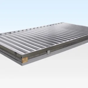 4M X 2.1M Flat Pack Container Store – Galvanised