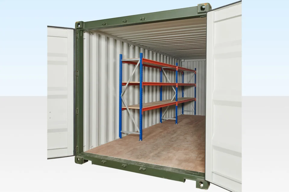 Adjustable, Heavy Duty Three Tier Container Racking (2 Bays) - Image 3